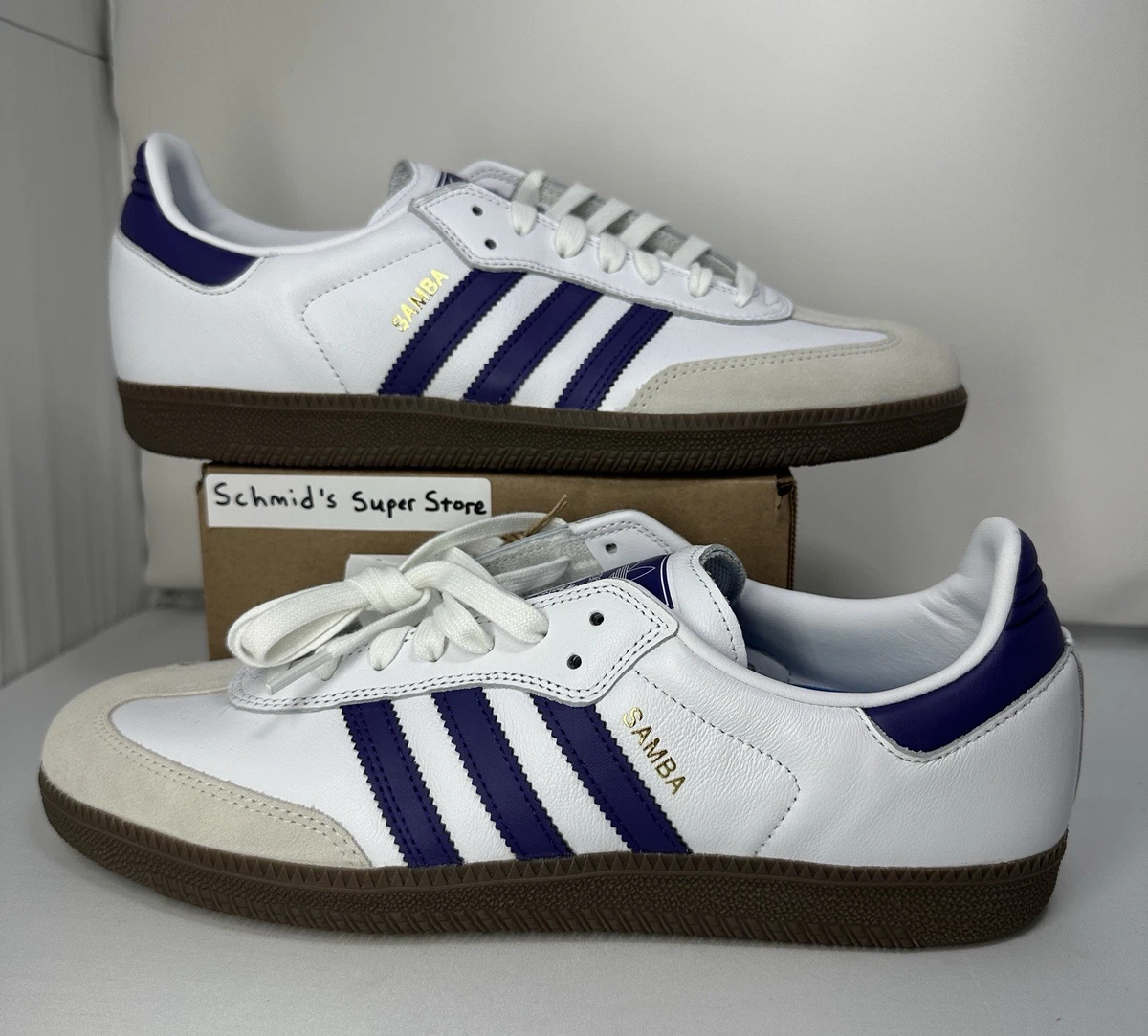 adidas gazelle silver green womens adidas Originals Samba OG W Cloud White/Alumina/Aurora Plum main image 1