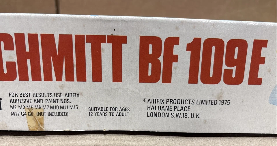 Airfix Messerschmitt ME BF 109 E 1975 Super Kit escala 1/24 12002-9 Inglaterra Foto 4 de 4