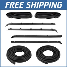 Durable 8pcs Vehicle Door Seal & Window Sweep Felt - Compatible with C1500 C2500