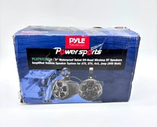 Pyle Powersports 800 Watts Waterproof Wireless Bluetooth Offroad Speakers