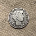 Beautiful Toned Antique 1901-S Barber Half Dollar F-FINE KEY DATE ZM