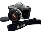 [EXC+5] Nikon F2 Eye Level Film Camera Silver & NIKKOR S.C Auto 50mm f1.4 Lens