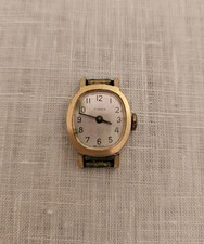 Neat Vintage Women's Oval 17mm Gold Tone Timex Mechanical Watch- Needs Repair 