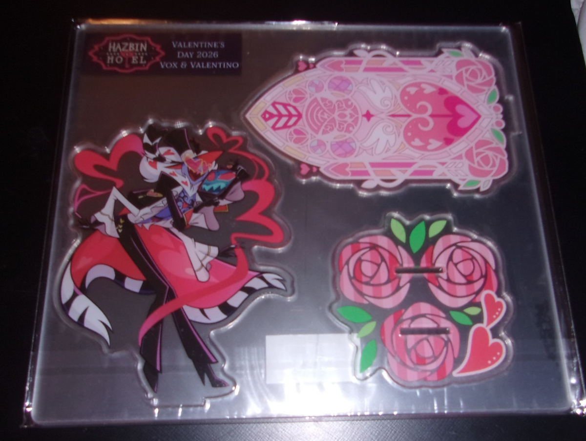 Vivziepop Hazbin Hotel Vox Valetino Valentine's Day Standee 26 IN
