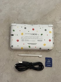 Nintendo 3DS XL LL Animal Crossing Handheld With Charger And Stylus Very Good