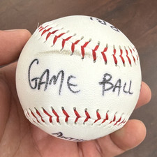 New York Yankees MLB Game Ball #3 w/ Handwrit...
