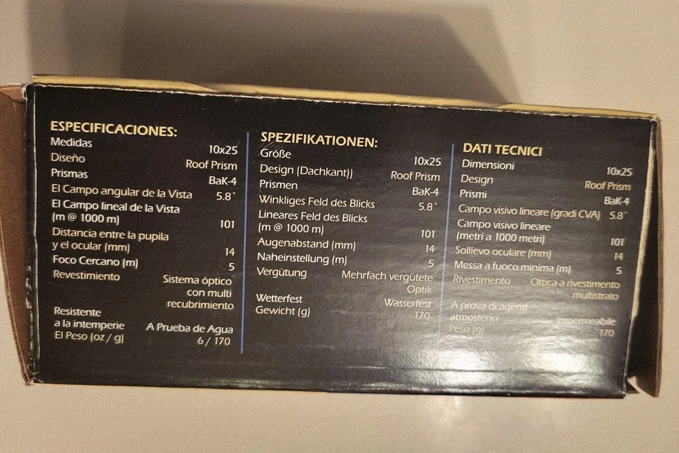 Celestron Model 71210 10x25 Monocular With  Carrying Case, In Box, Hardly Used - Image 3 of 4