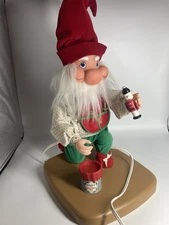 Vintage Santa’s Best Santakin Elf Painter Animated Large Works Great
