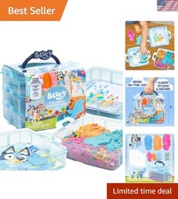 Engaging Bluey Sensory Development Kit - Stackable Bin with Coloring  Play Fun