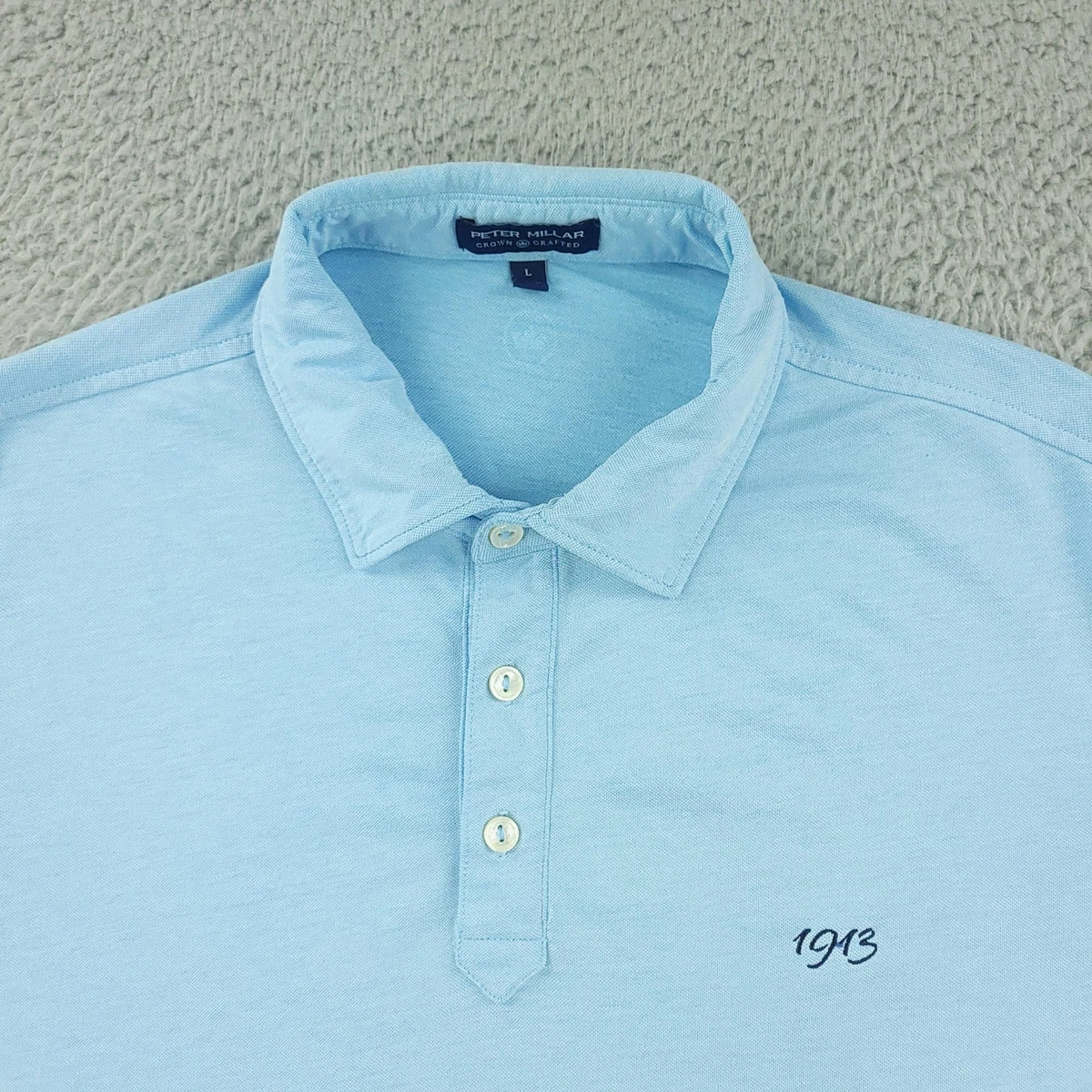Las mejores ofertas en Polos Peter Millar talla L azul para