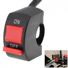 12V-24V Motorcycle Handlebar Switch ON-OFF Button Headlight Flame