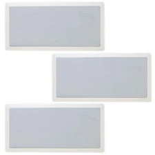 Legrand HT1LCRV1 Left Center Right In Wall Speaker Bundle, 3 White Grills