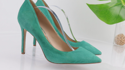 Sam Edelman Womens Hazel Pump Size 8.5 Teal Suede Pointed High Heel Dress  Shoe | eBay