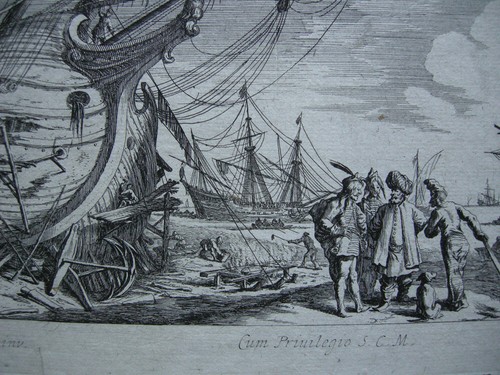 Melchior Küsel (1626-1683) Venedig Sguerro Werft Radierung 1671 - Picture 3 of 4