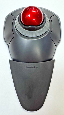 Kensington Orbit Wireless Trackball with Scroll Ring Black & Red K70992