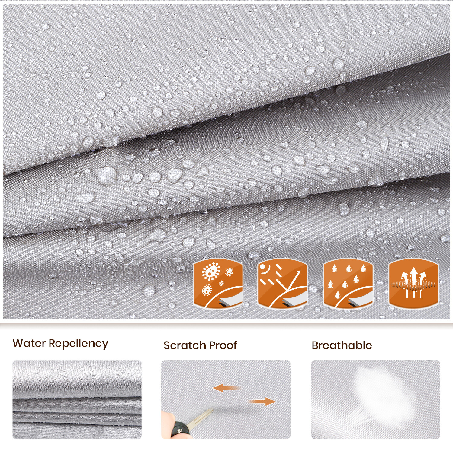 Leader Accessories 150D Ripstop Diamond Camper Travel Trailer RV Cover