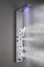 ELLO ALLO Stainless Steel Shower Panel Tower System Rainfall Head Massage System