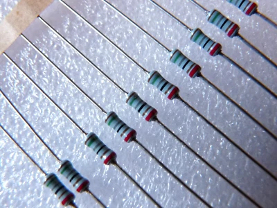 10x Vishay Roederstein MK2 Résistance Couche Métal 158R 0.6W 1% 50ppm