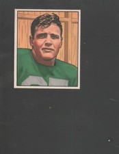 1950 Bowman Football Card  #42 Barry French-Baltimore Colts Near Mint Card