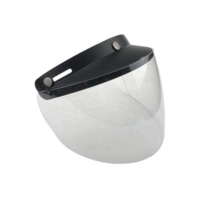 WANCAR Standard 3-Snap Button Universal Visor for Open Face Motorcycle Helmet...