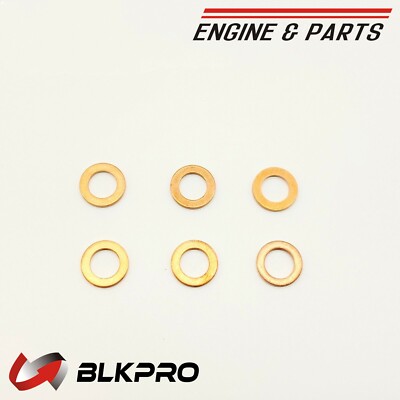 6* Injector Copper Seals Sealing Washers For 9mm Bosch Cummins B5.9 4B ...