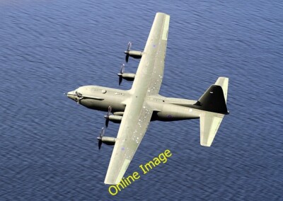 Photo 6x4 A low flying Hercules over St Maryu00e2u0080u0099s Loch Bowe c2014