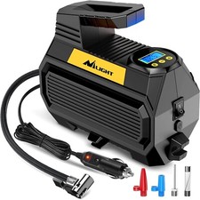 Inflador de neumáticos Nilight compresor de aire bomba de aire portátil para neumáticos de coche de 12 V CC