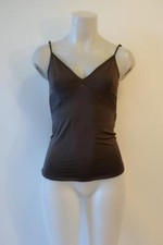 Womens Theory Brown Spaghetti Strap Cami Tank Top L 