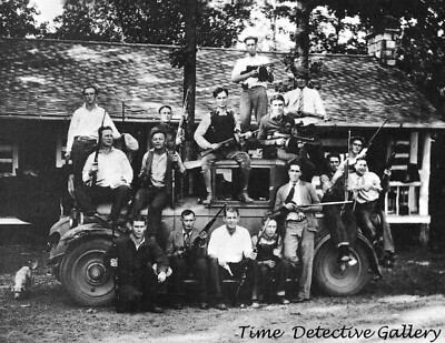 Illinois Gangster & Bootlegger Charlie Birger and Gang - Vintage Photo Print