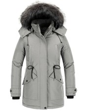 Chinmoon Women's Winter Coat Warm Windproof Puffer Jacket Long Quilted Jacket