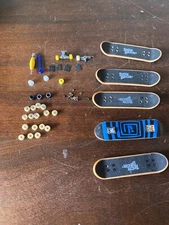 Tech Deck Lot Skateboards 5 Plus Extras And Tools Bird Josie Toy Machine Error