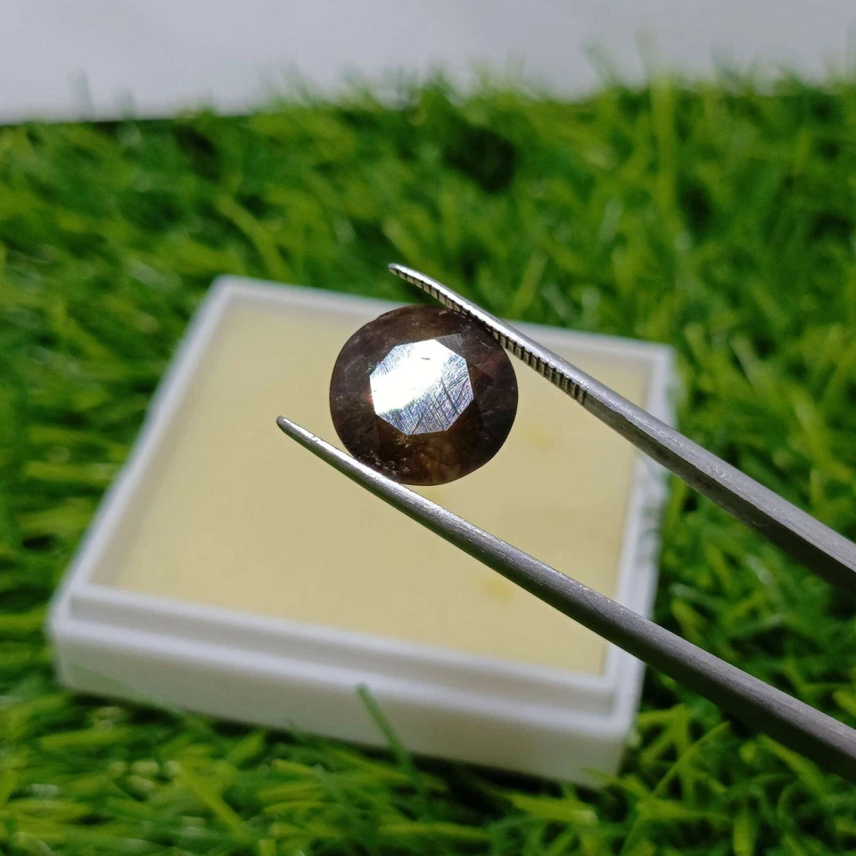 6.1 Carats Fine Round Shape Step Cut Wenge Color Natural Axinite - Image 2 of 3