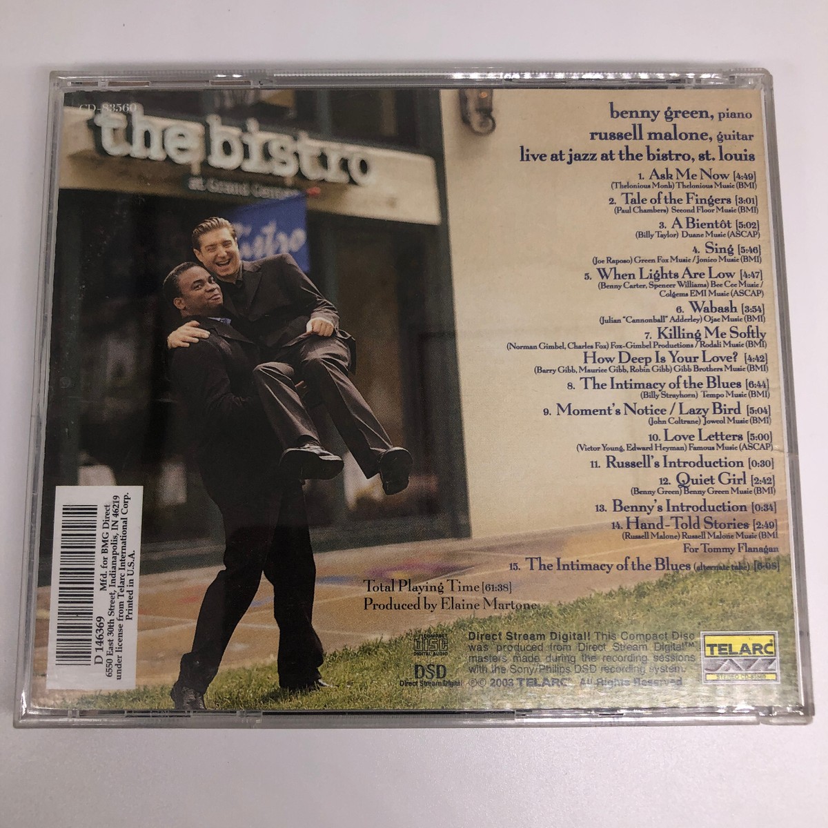 Jazz at the Bistro by Benny Green (Piano) (CD, Jan-2003, Telarc  Distribution)