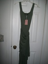 Women's Size M Tencel Jersey Side Tie Green Dress NEW by Quince