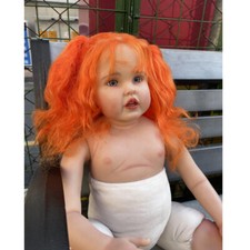 30inch Reborn Baby Doll Unassembled Part Rooted Hair Painted Kit Gift