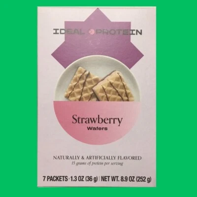 Ideal Protein Strawberry Wafers - 7 packets