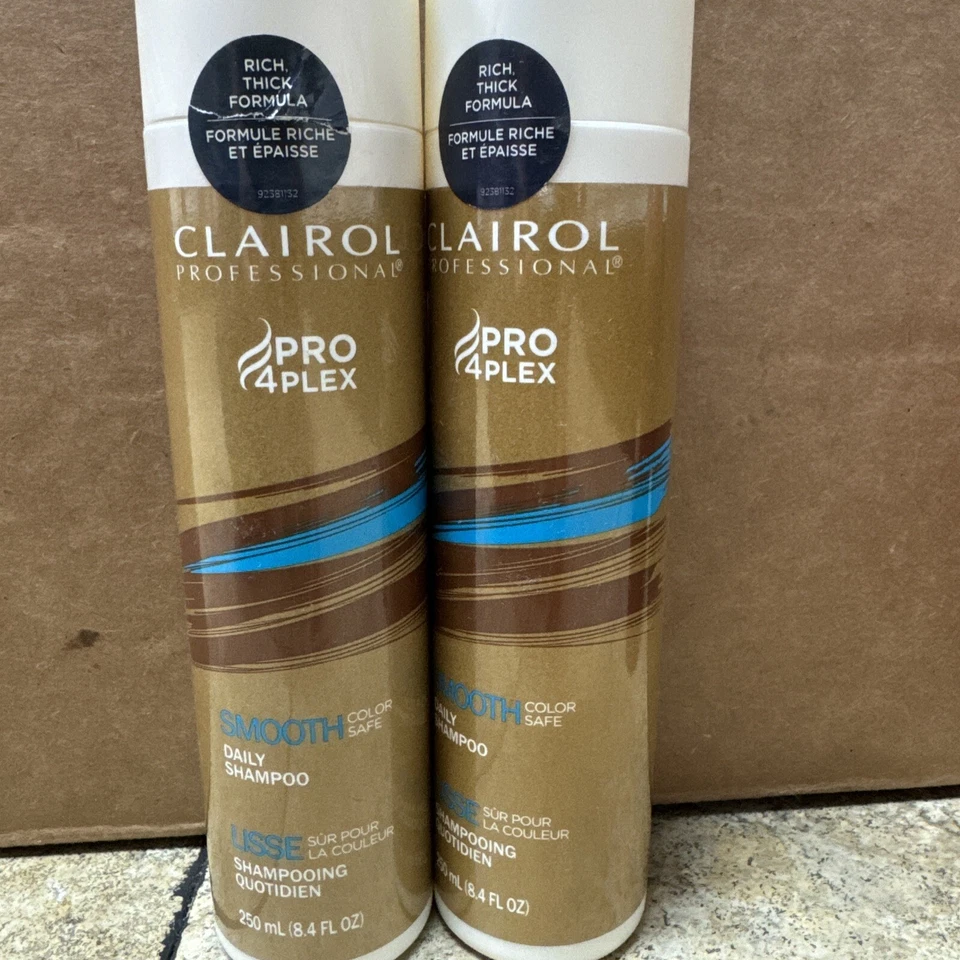 Clairol Professional PRO 4PLEX Smooth Color Safe Daily Shampoo 8.4 Oz NEW(2 Pack - Image 2 of 3