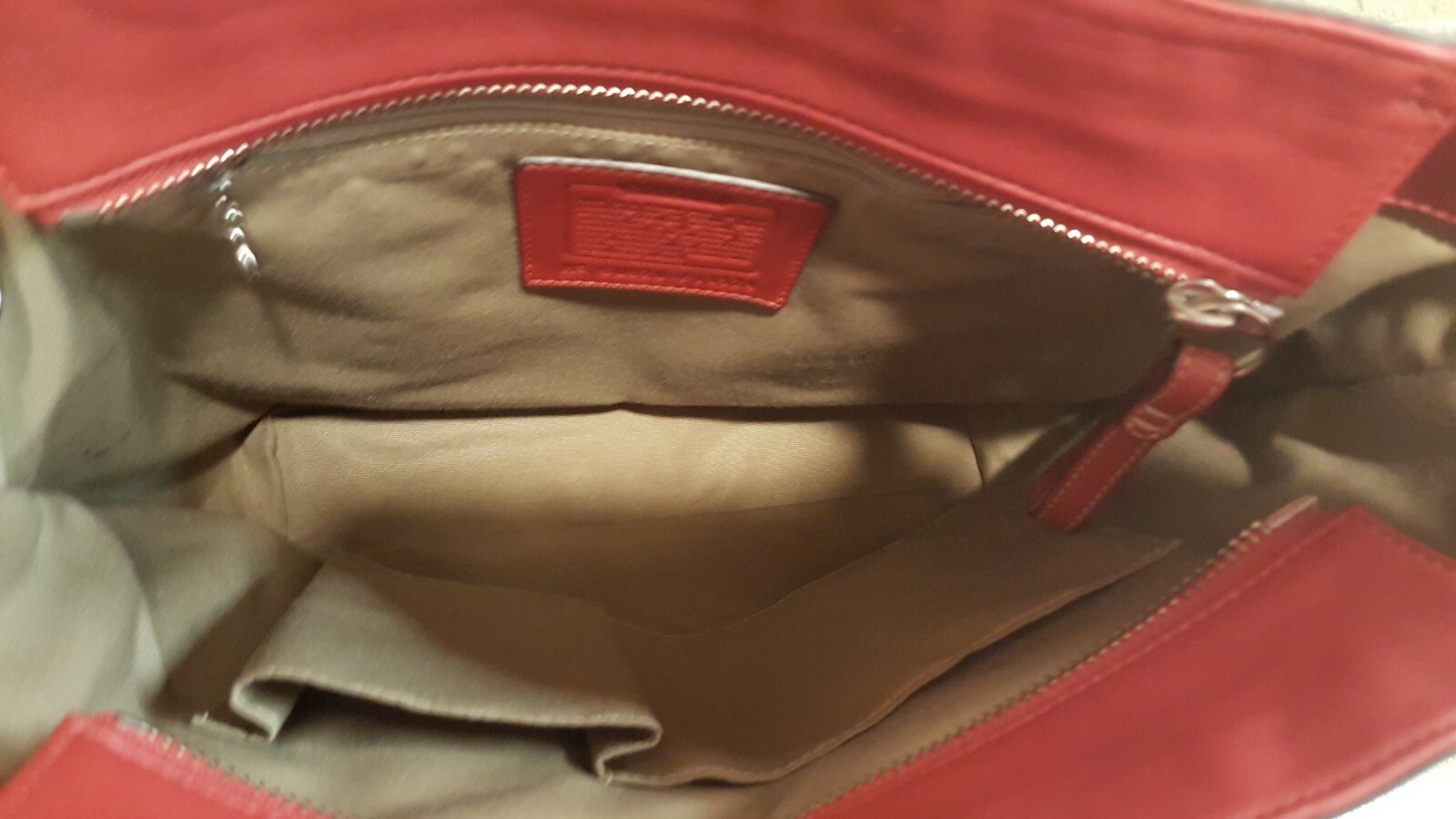 Coach Leatherware Est. 1941 Red Leather Handbag Purse… Gem