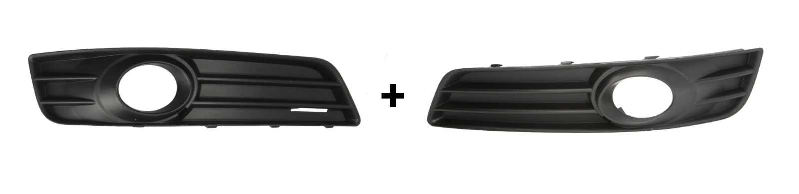 Paire de grilles de pare-choc avant Audi A3 8P finition noire d'origine haute durabilité