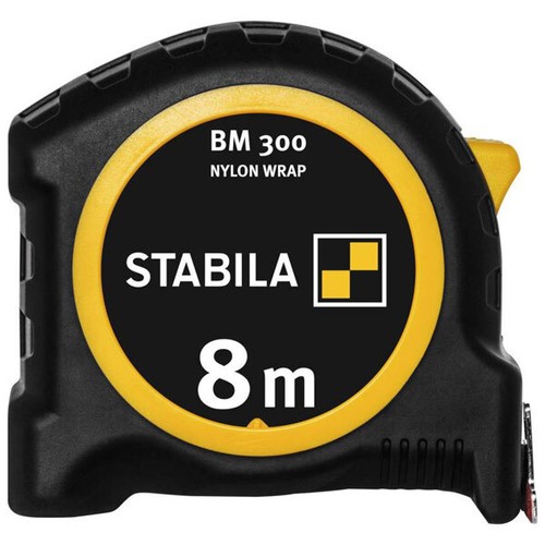 Stabila 19572 BM 300 Tape Measure 8m Durable ABS with SPIKES Hook - Picture 2 of 6