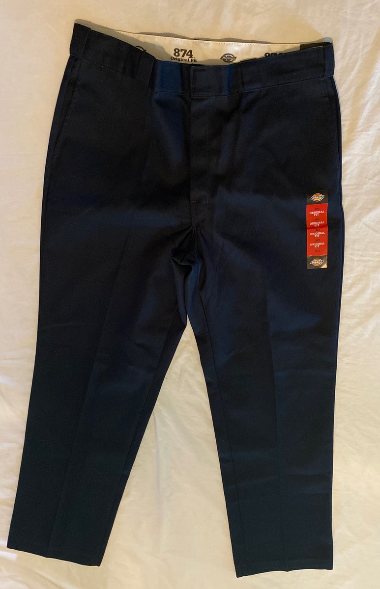 NEW Dickies 874 Original Fit Navy Blue Work Pants Size W38 L32 NWT