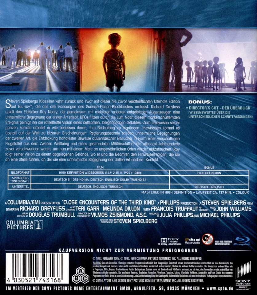 Unheimliche Begegnung der dritten Art (1977)[Blu-ray/Neu/OVP] Steven Spielberg - Bild 2 von 4