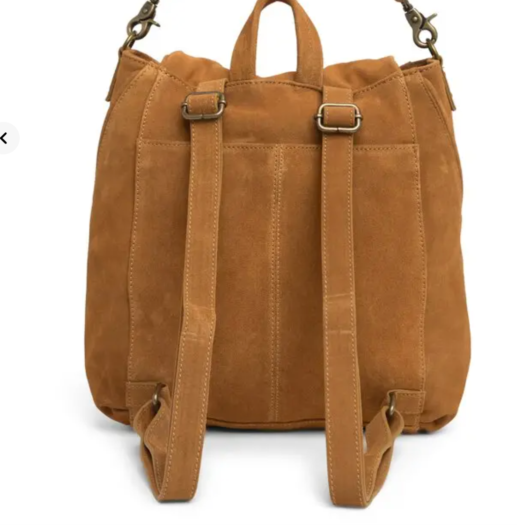 FREE PEOPLE BROWN CAMILLA CONVERTIBLE SUEDE LEATHER SHOULDER BAG BACKPACK FREE PEOPLE BROWN CAMILLA CONVERTIBLE SUEDE LEATHER SHOULDER  main image 4
