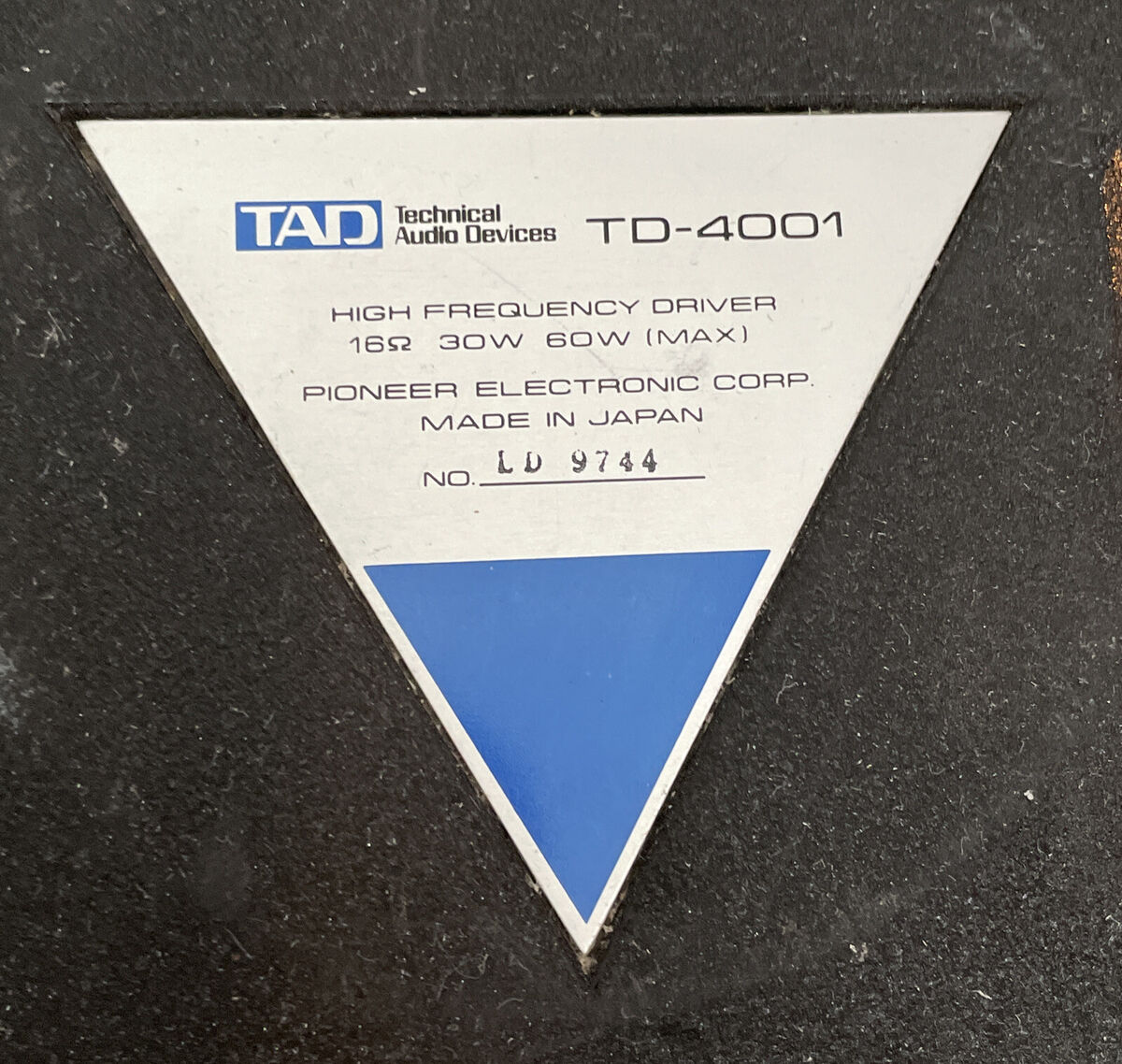 Rare TAD TD-4001 Compression Driver | eBay Rare TAD TD-4001 Compression Driver | eBay