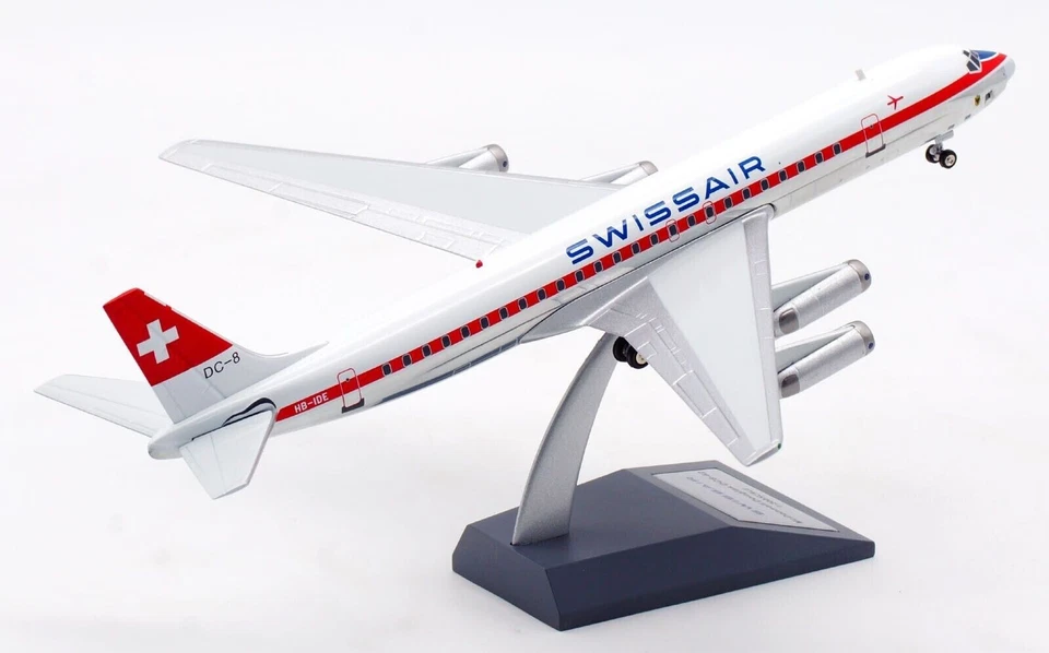 Modelo jet 1/200 diecast B-862-SR-IDE-P Swissair Douglas DC-8-62 HB-IDE a bordo Foto 4 de 4