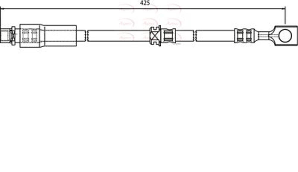 Brake Hose Front for VAUXHALL VECTRA 2.8 Z28NET C Petrol Delphi Doctor Car Parts
