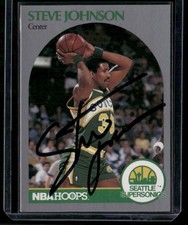1990-91 NBA Hoops - Steve Johnson #278 Signed Autographed Card