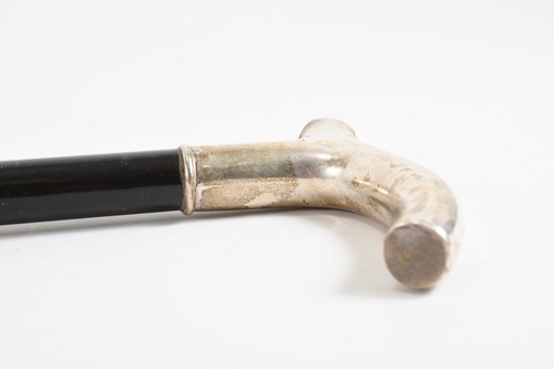 Q17B36- Jugendstil Stock mit Silber 925 Griff um 1900 - Bild 12 von 12
