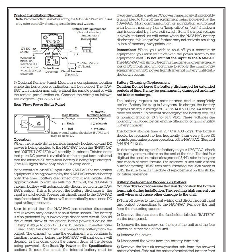 Newmar NAVPAC NP12 12VDC Power Conditioner 425-2988-0 Load Tested+ Free Shipping