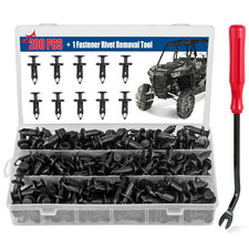 200Pcs Polaris Push Pins, UTV Nylon  Clips & Body Rivets with Tool, Compatible w